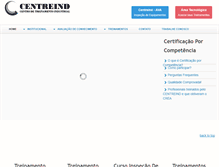 Tablet Screenshot of centreind.com